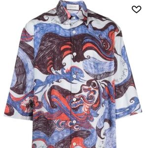 LEMaire angkasapura printed cotton shirt